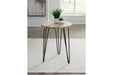 Drovelett White/Light Brown Accent Table - A4000527 - Vega Furniture