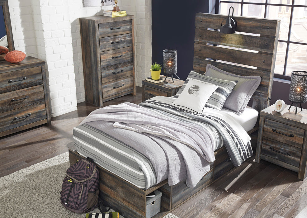 Drystan Multi Double Side Storage Platform Youth Bedroom Set - SET | B211-84 | B211-87 | B211-50(2) | B211-31 | B211-36 | B211-92 | B211-46 | B100-12 - Vega Furniture