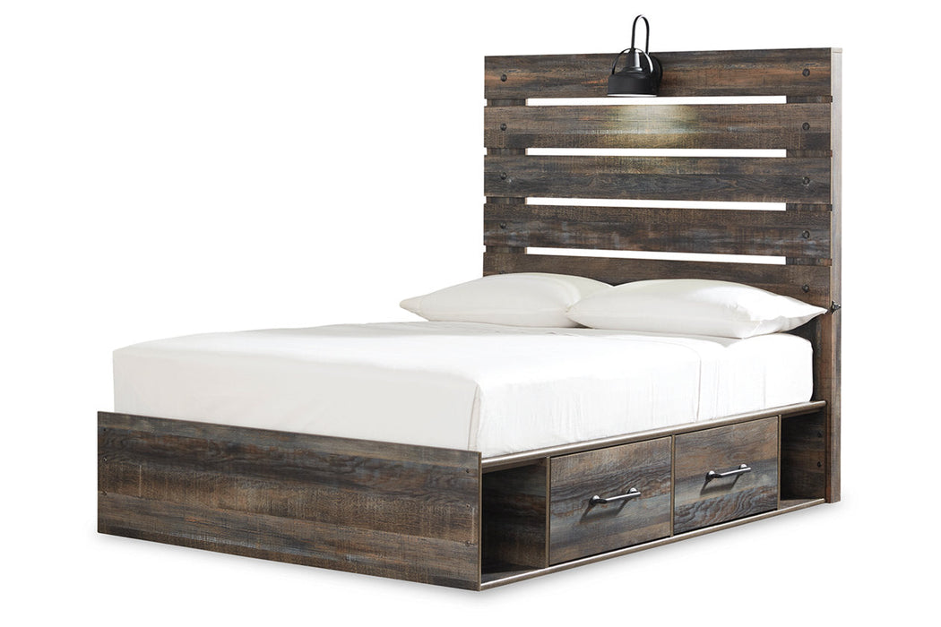 Drystan Multi Full Panel Bed with 2 Storage Drawers - SET | B100-12 | B211-150 | B211-84 | B211-87 - Vega Furniture