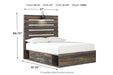 Drystan Multi Full Panel Bed with 2 Storage Drawers - SET | B100-12 | B211-150 | B211-84 | B211-87 - Vega Furniture