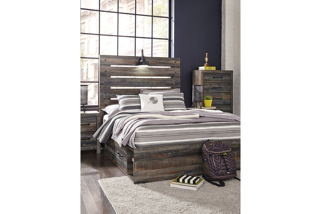 Drystan Multi Full Panel Bed with 2 Storage Drawers - SET | B100-12 | B211-150 | B211-84 | B211-87 - Vega Furniture