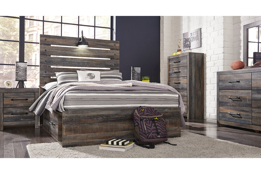 Drystan Multi Full Panel Bed with 4 Storage Drawers - SET | B100-12 | B211-50(2) | B211-84 | B211-87 - Vega Furniture