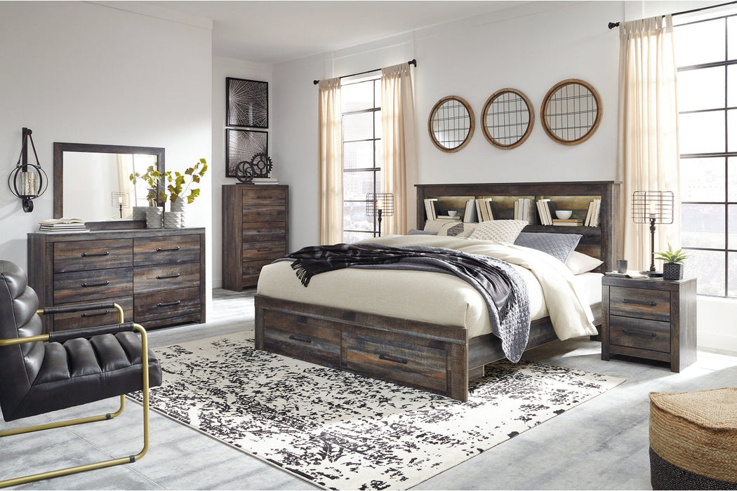 Drystan Multi King Bookcase Bed with 2 Storage Drawers - SET | B211-56S | B211-69 | B211-97 - Vega Furniture