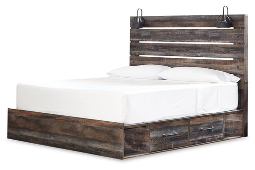 Drystan Multi King Panel Bed with 2 Storage Drawers - SET | B100-14 | B211-56 | B211-58 | B211-160 - Vega Furniture