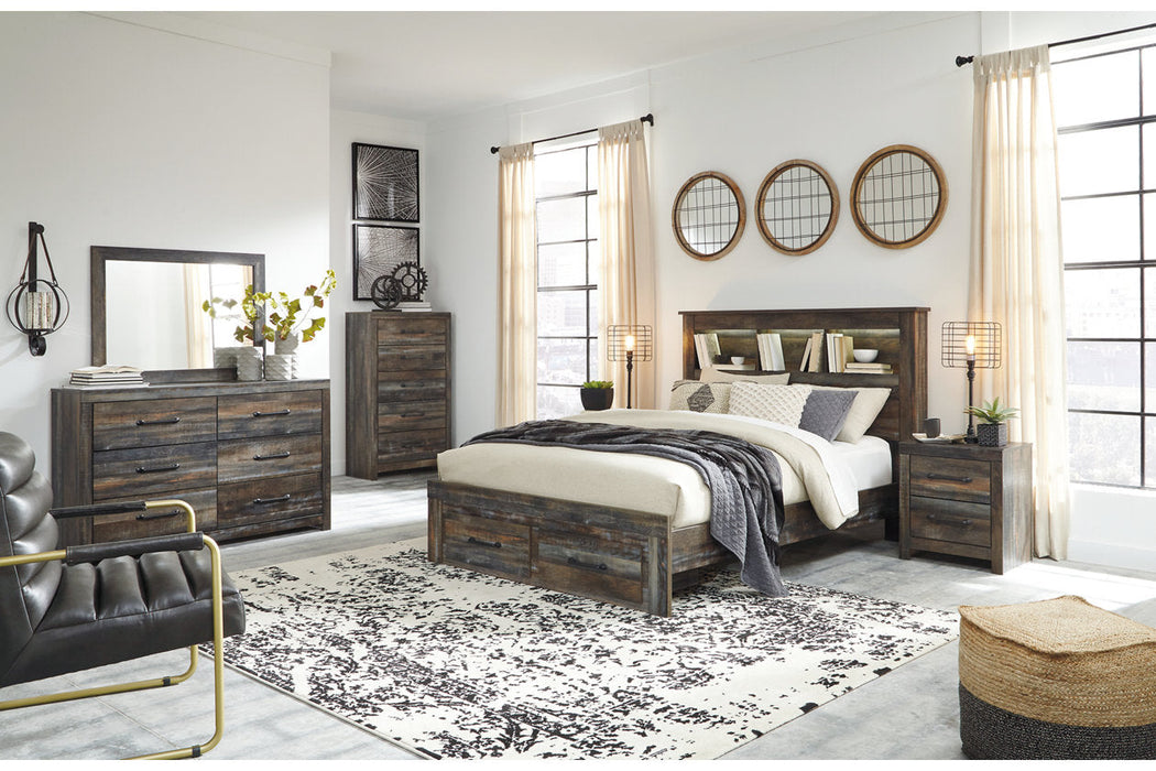 Drystan Multi Queen Bookcase Bed with 2 Storage Drawers - SET | B211-96 | B211-54S | B211-65 - Vega Furniture