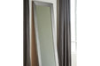 Duka Silver Finish Floor Mirror - A8010081 - Vega Furniture