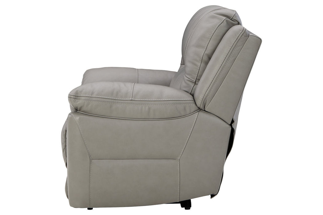 Dunleith Gray Power Recliner - U7160582 - Vega Furniture