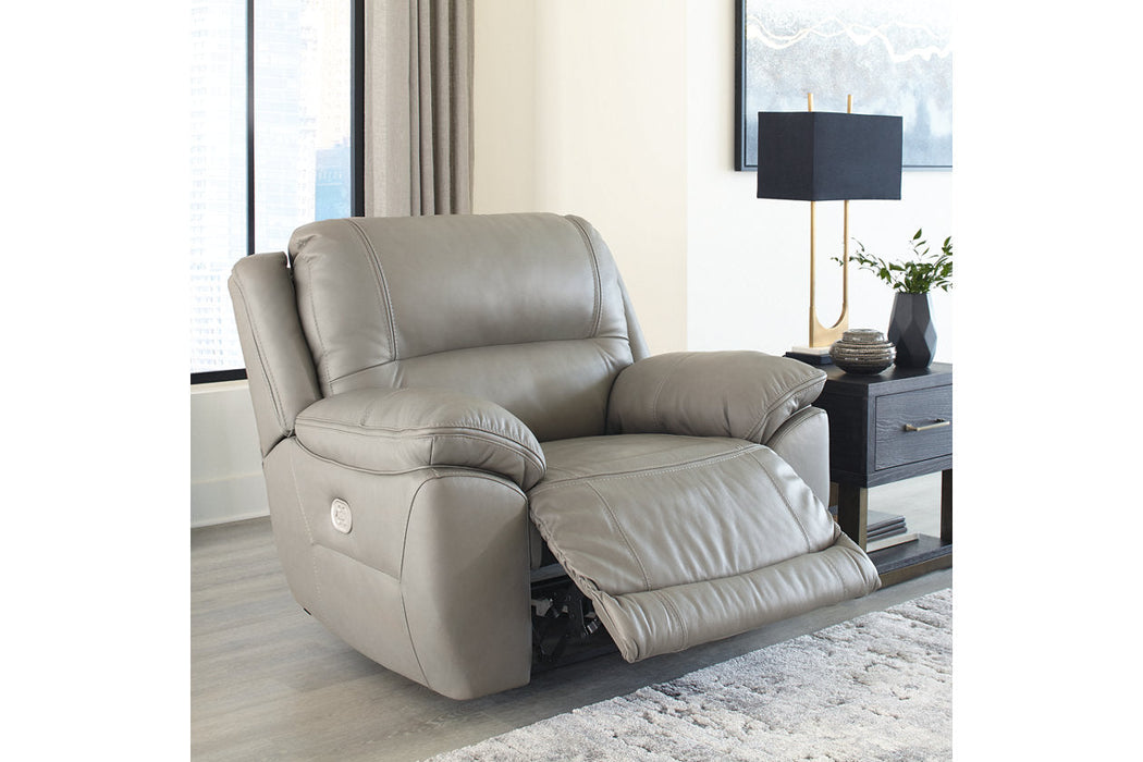 Dunleith Gray Power Recliner - U7160582 - Vega Furniture