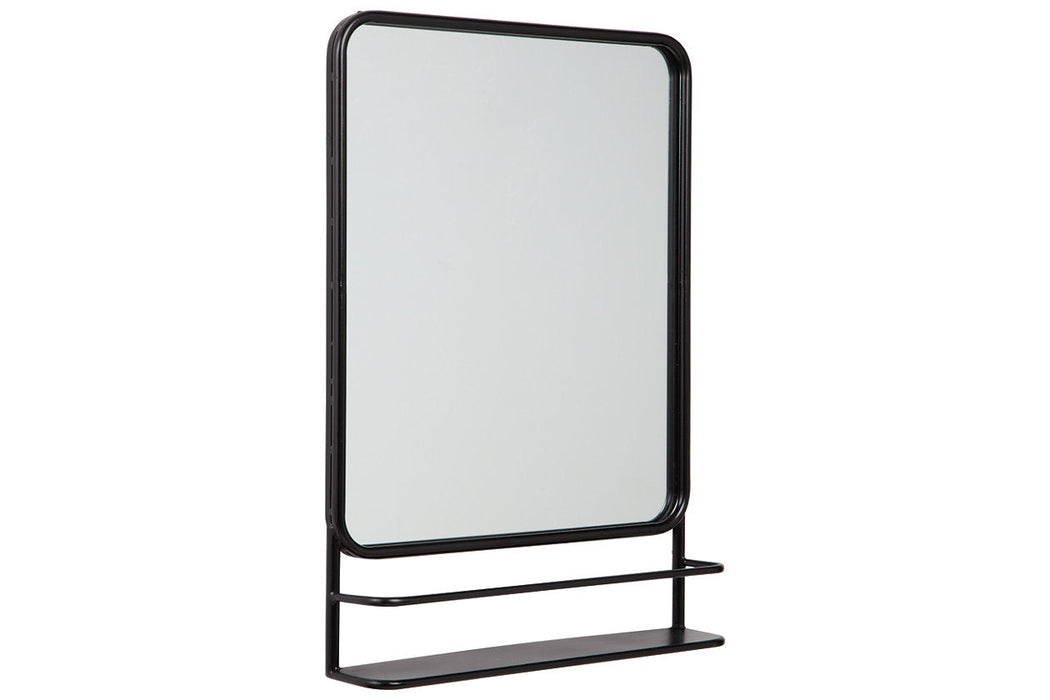 Ebba Black Accent Mirror - A8010232 - Vega Furniture