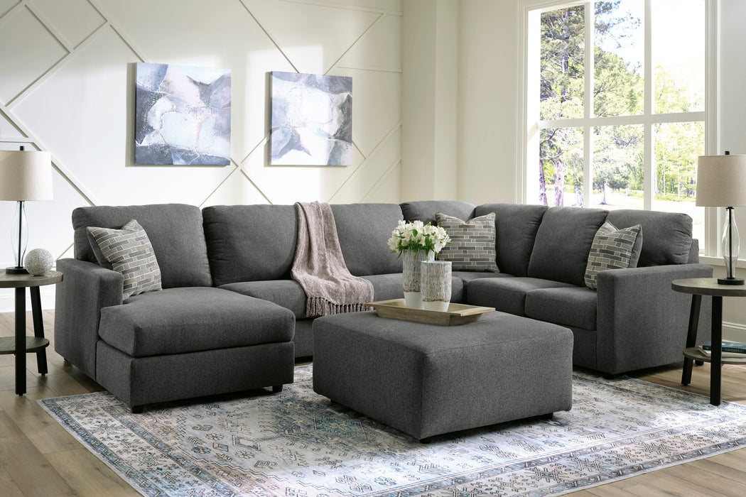 Edenfield Charcoal LAF Sectional - SET | 2900316 | 2900334 | 2900349 | 2900308 - Vega Furniture