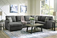 Edenfield Charcoal LAF Sectional - SET | 2900316 | 2900334 | 2900349 | 2900308 - Vega Furniture