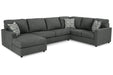 Edenfield Charcoal LAF Sectional - SET | 2900316 | 2900334 | 2900349 | 2900308 - Vega Furniture