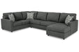 Edenfield Charcoal RAF Sectional - SET | 2900317 | 2900334 | 2900348 | 2900308 - Vega Furniture