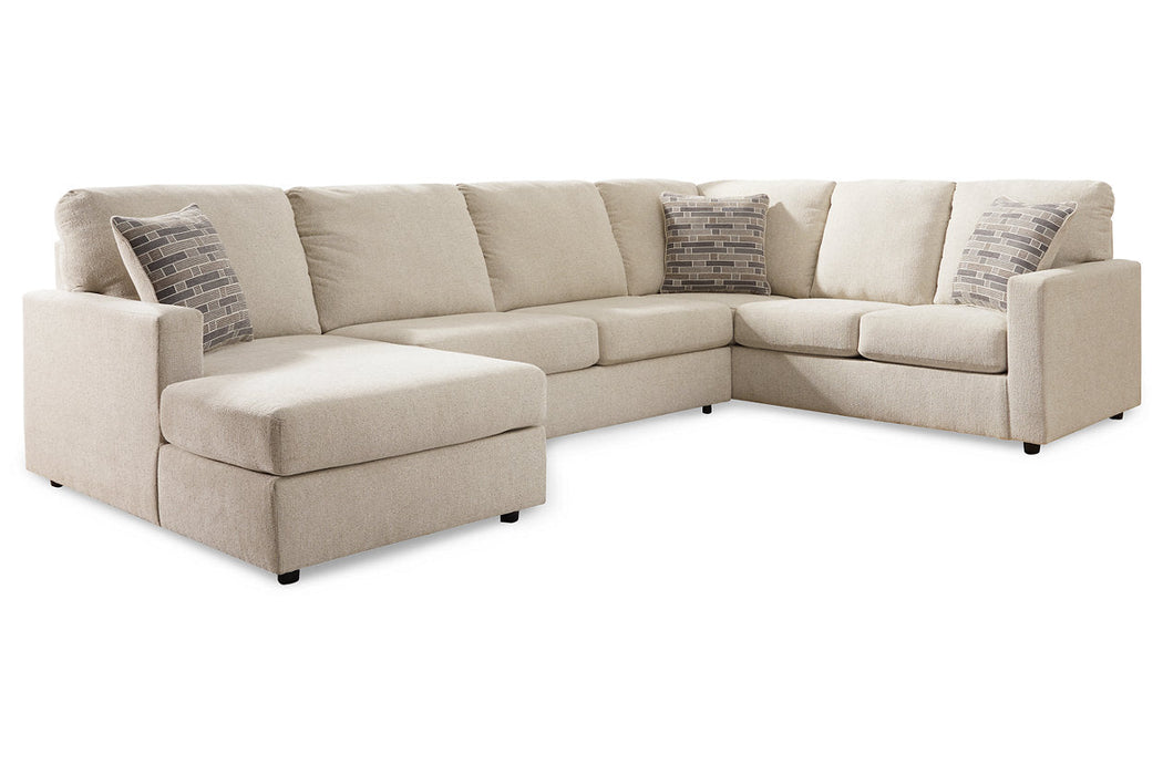 Edenfield Linen LAF Sectional - SET | 2900416 | 2900434 | 2900449 | 2900408 - Vega Furniture