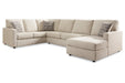 Edenfield Linen RAF Sectional - SET | 2900417 | 2900434 | 2900448 | 2900408 - Vega Furniture