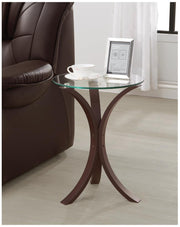 Edgar Cappuccino Round Accent Table - 902867 - Vega Furniture