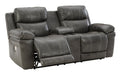 Edmar Charcoal Power Reclining Living Room Set - SET | U6480615 | U6480618 | U6480613 - Vega Furniture