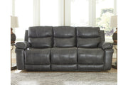 Edmar Charcoal Power Reclining Sofa - U6480615 - Vega Furniture