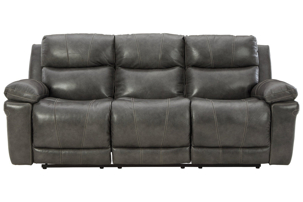 Edmar Charcoal Power Reclining Sofa - U6480615 - Vega Furniture