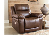 Edmar Chocolate Power Recliner - U6480513 - Vega Furniture