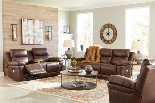 Edmar Chocolate Power Reclining Living Room Set - SET | U6480515 | U6480518 - Vega Furniture