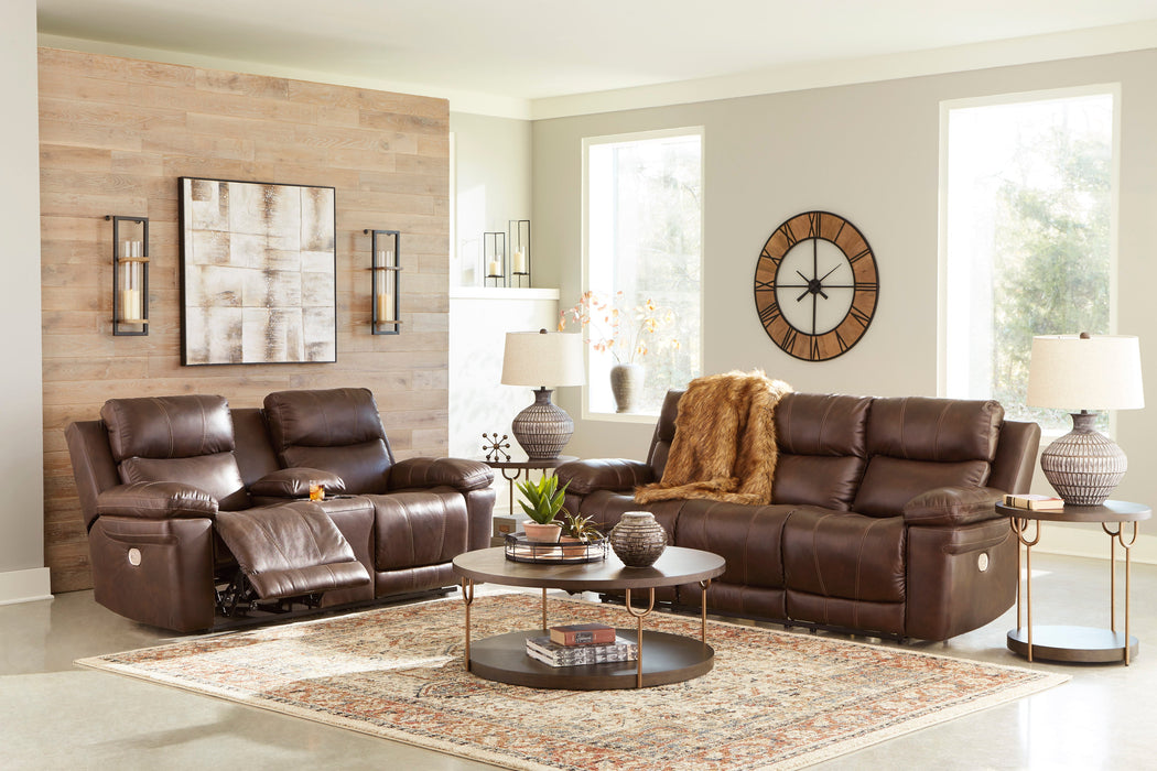 Edmar Chocolate Power Reclining Living Room Set - SET | U6480515 | U6480518 - Vega Furniture