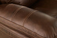 Edmar Chocolate Power Reclining Loveseat with Console - U6480518 - Vega Furniture