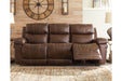 Edmar Chocolate Power Reclining Sofa - U6480515 - Vega Furniture