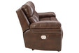 Edmar Chocolate Power Reclining Sofa - U6480515 - Vega Furniture