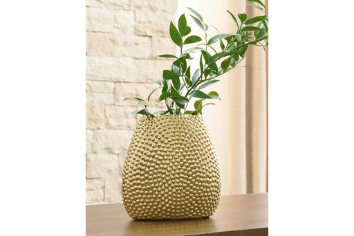 Efim Gold Finish Vase - A2000575 - Vega Furniture