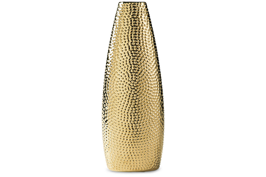 Efim Gold Finish Vase - A2000576 - Vega Furniture