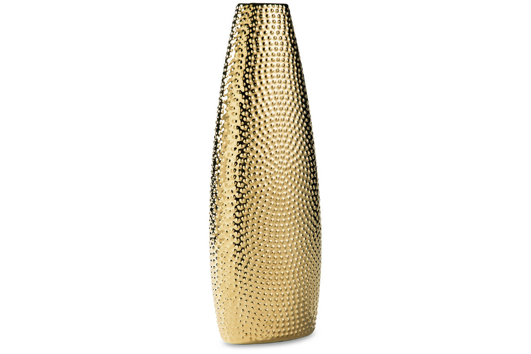 Efim Gold Finish Vase - A2000576 - Vega Furniture