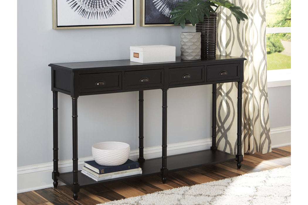 Eirdale Black Sofa/Console Table - A4000189 - Vega Furniture