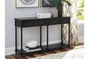 Eirdale Black Sofa/Console Table - A4000189 - Vega Furniture