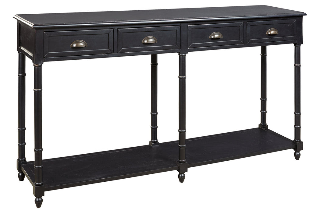 Eirdale Black Sofa/Console Table - A4000189 - Vega Furniture