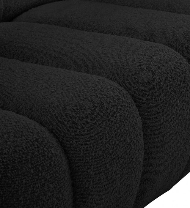 Elijah Black Boucle Fabric Chair - 644Black-C - Vega Furniture