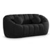 Elijah Black Boucle Fabric Loveseat - 644Black-L - Vega Furniture