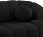 Elijah Black Boucle Fabric Loveseat - 644Black-L - Vega Furniture