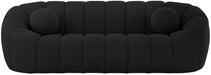 Elijah Black Boucle Fabric Sofa - 644Black-S - Vega Furniture