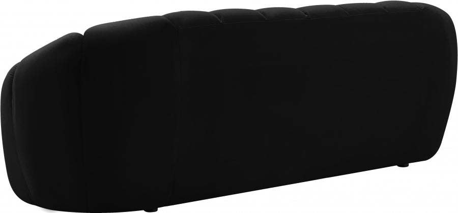 Elijah Black Velvet Sofa - 613Black-S - Vega Furniture