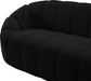 Elijah Black Velvet Sofa - 613Black-S - Vega Furniture