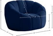 Elijah Blue Velvet Chair - 613Navy-C - Vega Furniture