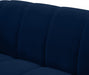 Elijah Blue Velvet Loveseat - 613Navy-L - Vega Furniture