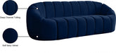 Elijah Blue Velvet Sofa - 613Navy-S - Vega Furniture