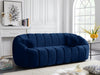 Elijah Blue Velvet Sofa - 613Navy-S - Vega Furniture