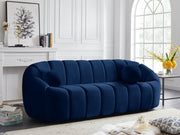 Elijah Blue Velvet Sofa - 613Navy-S - Vega Furniture