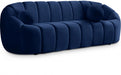 Elijah Blue Velvet Sofa - 613Navy-S - Vega Furniture