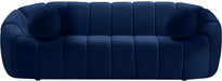 Elijah Blue Velvet Sofa - 613Navy-S - Vega Furniture