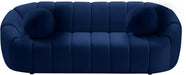 Elijah Blue Velvet Sofa - 613Navy-S - Vega Furniture