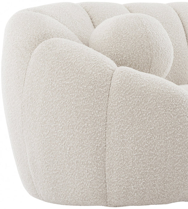 Elijah Cream Boucle Fabric Chair - 644Cream-C - Vega Furniture